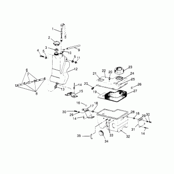 OIL TANK / AIR BOX ASSEMBLY 440 0962760 (4931743174C003)