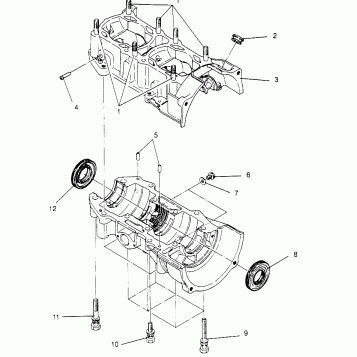 CRANKCASE 440 0962760 (4931743174C005)