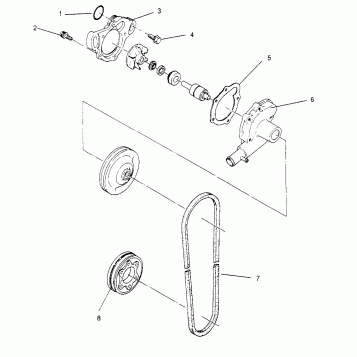 WATER PUMP 440 0962760 (4931743174C007)