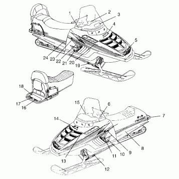 DECALS TRAIL 0962761, TRAIL TOURING 0962262, and EUROPEAN TRAIL TOURING E96 (4931763176A007)