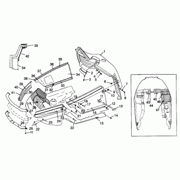 NOSEPAN  TRAIL 0962761, TRAIL TOURING 0962262, and EUROPEAN TRAIL TOURING E (4931763176A009)