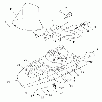 HOOD  TRAIL 0962761, TRAIL TOURING 0962262, and EUROPEAN TRAIL TOURING E962 (4931763176A011)