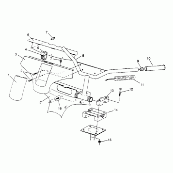 STEERING - HANDLEBAR TRAIL 0962761 (4931763176B003)