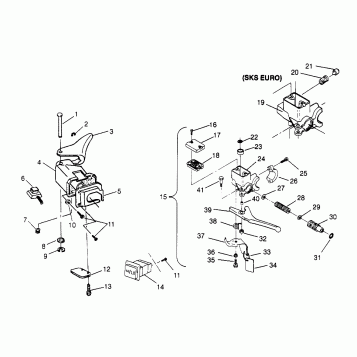 CONTROLS TRAIL 0962761, TRAIL TOURING 0962262,  and EUROPEAN TRAIL TOURING (4931763176B007)