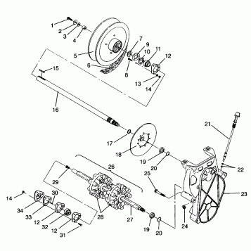 DRIVE TRAIN  TRAIL 0962761, TRAIL TOURING 0962262, and EUROPEAN TRAIL TOURI (4931763176B011)