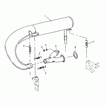 EXHAUST SYSTEM TRAIL 0962761, TRAIL TOURING 0962262, and EUROPEAN TRAIL TOU (4931763176C012)