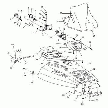 HOOD XLT RMK 0960956, XLT SKS 0960556 and EUROPEAN XLT SKS E960556 (4931813181A010)