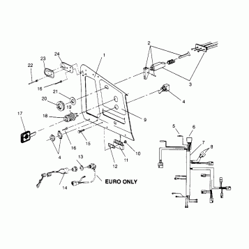 CONSOLE XLT RMK 0960956, XLT SKS 0960556, and EUROPEAN XLT SKS E960556 (4931813181A012)