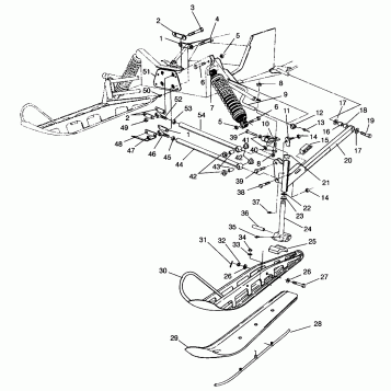 FRONT SUSPENSION and SKI XLT RMK 0960956, XLT SKS 0960556 and EUROPEAN XLT (4931813181B001)