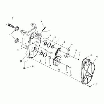 CHAINCASE XLT RMK 0960956, XLT SKS 0960556  and EUROPEAN XLT SKS E960556 (4931813181B010)