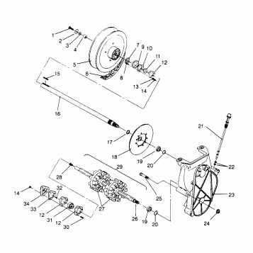DRIVE TRAIN XLT RMK 0960956, XLT SKS 0960556 and EUROPEAN XLT SKS E960556 (4931813181B011)