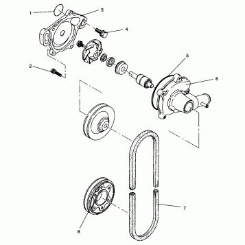 WATER PUMP XLT RMK 0960956, XLT SKS 0960556 and EUROPEAN XLT SKS E960556 (4931813181C010)