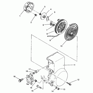 RECOIL STARTER XLT RMK 0960956, XLT SKS 0960556 and EUROPEAN XLT SKS E96055 (4931813181D002)