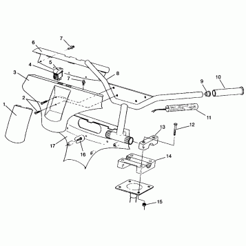 STEERING - HANDLEBAR 500 CARB 0962764, 500 CARB SKS 0962564, EUROPEAN 500 C (4931873187B003)