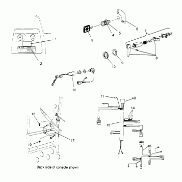 IGNITION and WIRE HARNESS 500 CARB 0962764, 500 CARB SKS 0962564,  500 CARB (4931873187B006)