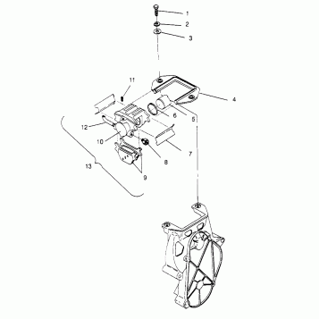 BRAKE ASSEMBLY 500 CARB 0962764, 500 CARB SKS 0962564,  500 CARB SKS E96256 (4931873187B008)