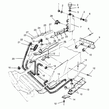 COOLING SYSTEM 500 CARB 0962764, 500 CARB SKS 0962564,  500 CARB SKS E96256 (4931873187B010)