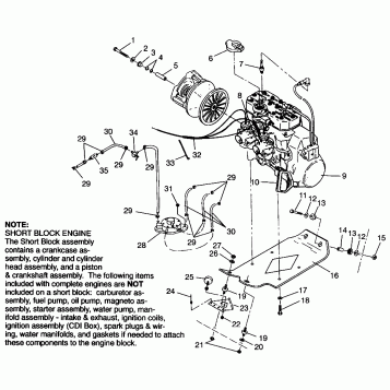 ENGINE MOUNTING 500 CARB 0962764, 500 CARB SKS 0962564,  EUROPEAN 500 CARB (4931873187C008)