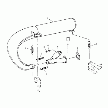 EXHAUST SYSTEM 500 CARB 0962764, 500 CARB SKS 0962564,  500 CARB SKS E96256 (4931873187C009)