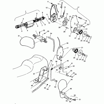 BACKREST XLT TOURING 0963357 and EUROPEAN XLT TOURING E963357 (4931923192A007)