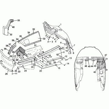 NOSEPAN XLT TOURING 0963357 and EUROPEAN XLT TOURING E963357 (4931923192A011)