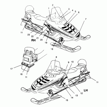 HOOD - DECALS XLT TOURING 0963357 and EUROPEAN XLT TOURING E963357 (4931923192B001)