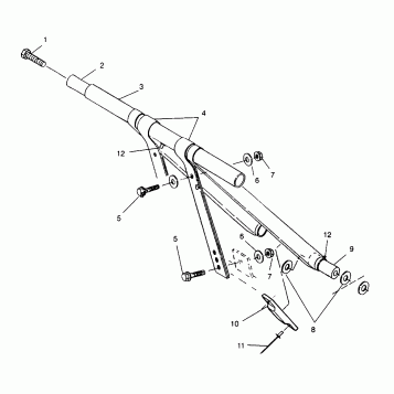 FRONT TORQUE ARM XLT TOURING 0963357 and EUROPEAN XLT TOURING E963357 (4931923192B013)