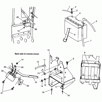 BATTERY BOX XLT TOURING  0963357 and EUROPEAN XLT TOURING  E963357 (4931923192C003)
