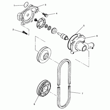 WATER PUMP XLT TOURING  0963357 and EUROPEAN XLT TOURING  E963357 (4931923192C009)