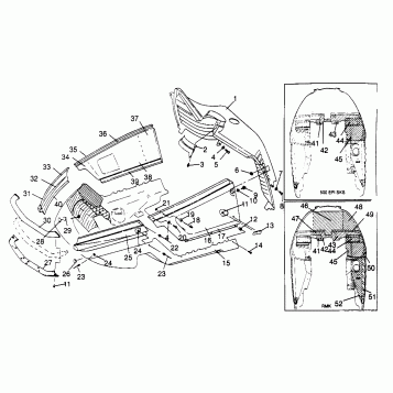NOSEPAN 500 EFI SKS 0962574, 500 EFI RMK 0962974, and EUROPEAN 500 EFI SKS (4931983198A009)