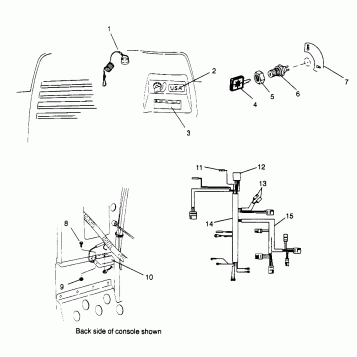 IGNITION and WIRE HARNESS 500 EFI SKS 0962574, 500 EFI RMK 0962974, and EUR (4931983198A014)