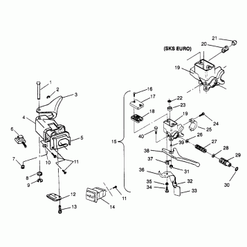 CONTROLS 500 EFI SKS 0962574, 500 EFI RMK 0962974, and EUROPEAN 500 EFI SKS (4931983198B005)