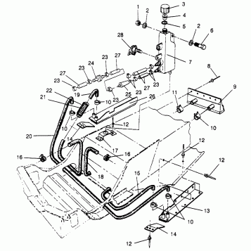 COOLING SYSTEM 500 EFI SKS 0962574, 500 EFI RMK 0962974, and EUROPEAN 500 E (4931983198B007)
