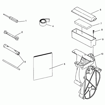 TOOL KIT 500 EFI SKS 0962574, 500 EFI RMK 0962974, and EUROPEAN 500 EFI SKS (4931983198C007)