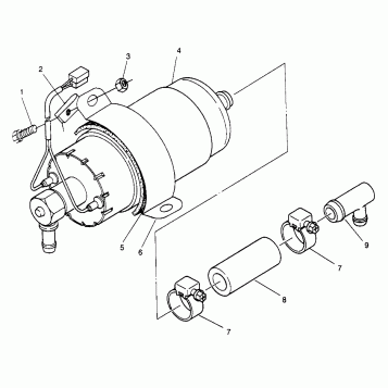 FUEL PUMP 500 EFI SKS 0962574, 500 EFI RMK 0962974, and EUROPEAN 500 EFI SK (4931983198C013)