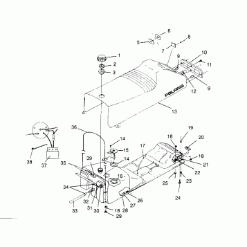 SEAT and GAS TANK RXL 0966768 (4932033203A006)