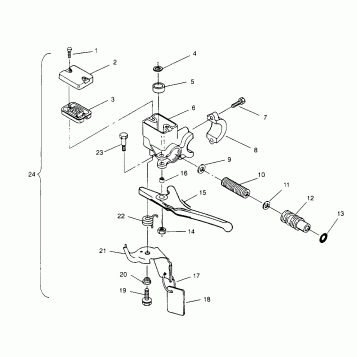MASTER CYLINDER RXL 0966768 (4932033203A014)