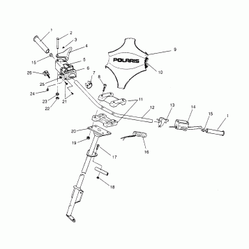 STEERING - HANDLEBAR RXL 0966768 (4932033203B003)
