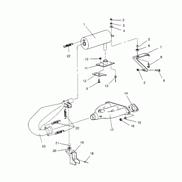 EXHAUST SYSTEM RXL 0966768 (4932033203C003)