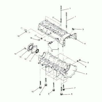 CRANKCASE RXL 0966768 (4932033203C006)
