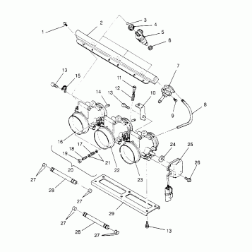 THROTTLE ASSEMBLY RXL 0966768 (4932033203C014)