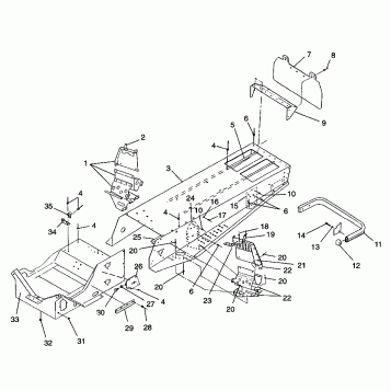 TUNNEL ASSEMBLY 600 XCR SP 0965677 and EUROPEAN 600 XCR SP E965677 (4932063206A005)