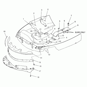 NOSEPAN 600 XCR SP 0965677 and EUROPEAN 600 XCR SP E965677 (4932063206A008)