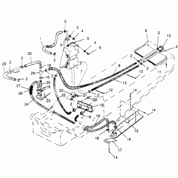 COOLING SYSTEM 600 XCR SP 0965677 and EUROPEAN 600 XCR SP E965677 (4932063206B010)