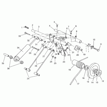 REAR TORQUE ARM 600 XCR SP 0965677 and EUROPEAN 600 XCR SP E965677 (4932063206B014)