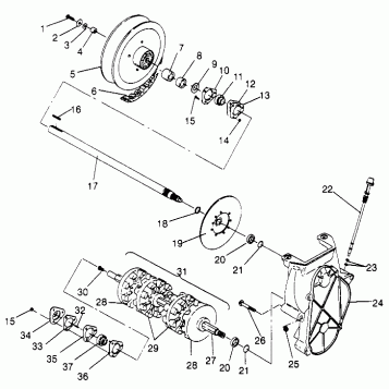 DRIVE TRAIN 600 XCR SP 0965677 and EUROPEAN 600 XCR SP E965677 (4932063206C003)