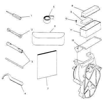 TOOL KIT/TOOL BOX 600 XCR SP 0965677 and EUROPEAN 600 XCR SP E965677 (4932063206C007)