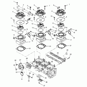 CYLINDER 600 XCR SP 0965677 and EUROPEAN 600 XCR SP E965677 (4932063206C012)
