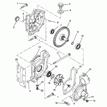 WATER PUMP 600 XCR SP 0965677 and EUROPEAN 600 XCR SP E965677 (4932063206D003)