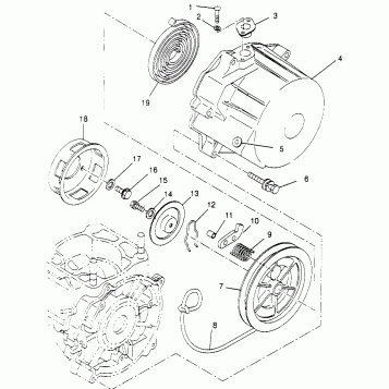 RECOIL STARTER 600 XCR SP 0965677 and EUROPEAN 600 XCR SP E965677 (4932063206D006)